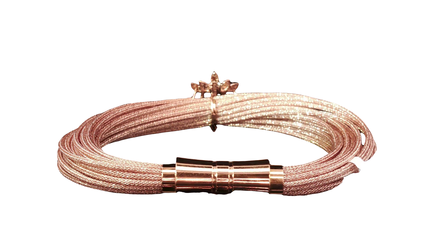 Elegant Oval Green Emerald and Pear Brilliant Diamond Rose Gold Chain Bracelet